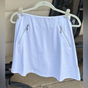 *LIKE NEW*  ACEGOLFS Dri-Fit Basic White 17” Skort UPF50+ (XS)